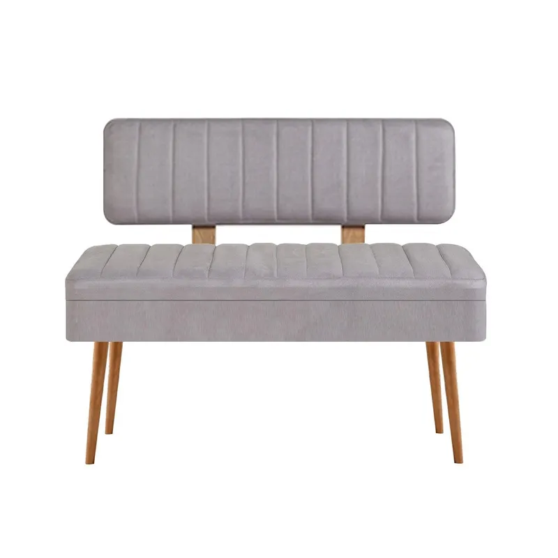 Taburet Banca Bucatarie Bench, 110x40x82.5 cm - Gri