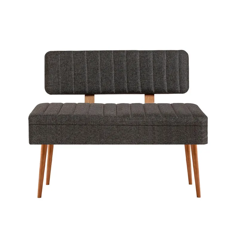 Taburet Banca Bucatarie Bench, 110x40x82.5 cm - Antracit