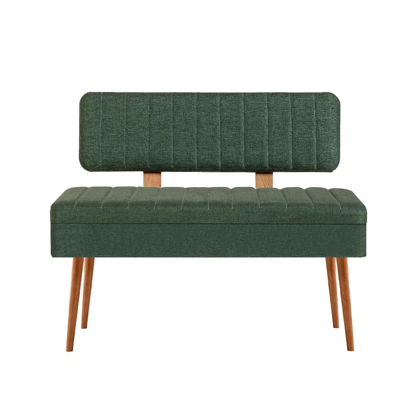 Taburet Banca Bucatarie Bench, 110x40x82.5 cm - Verde inchis