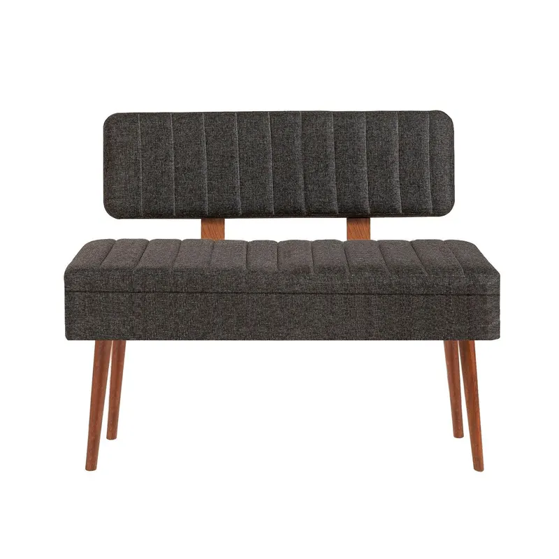 Taburet Banca Bucatarie Bench, 110x40x82.5 cm - Antracit deschis