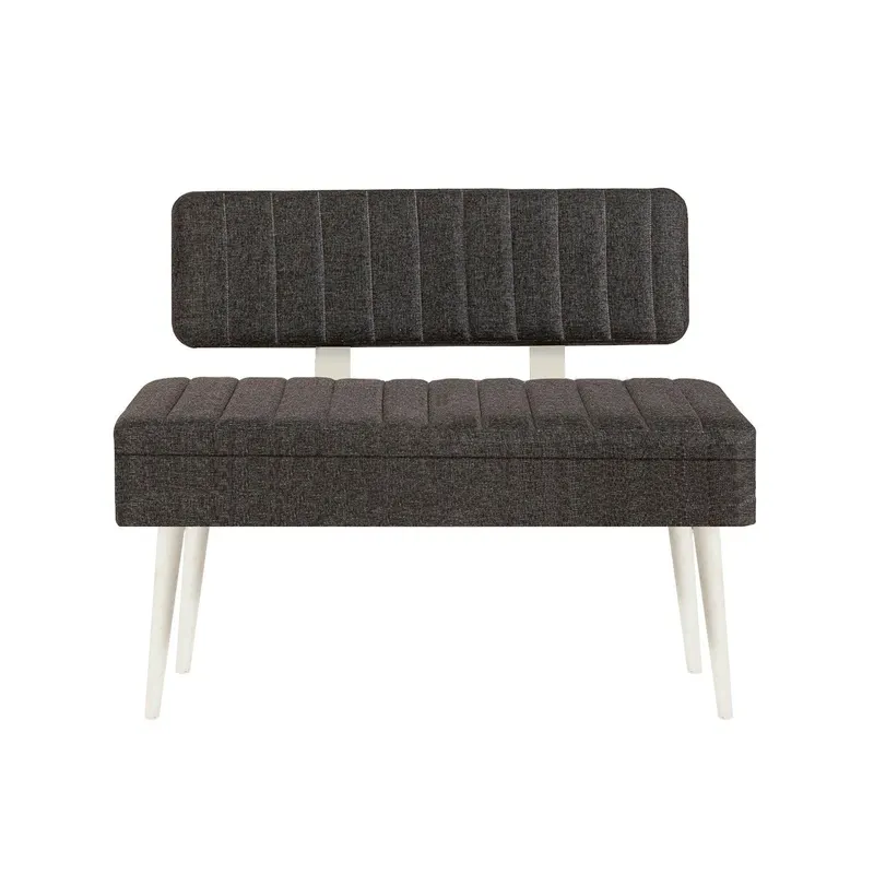 Taburet Banca Bucatarie Bench, 110x40x82.5 cm - Stejar Antracit