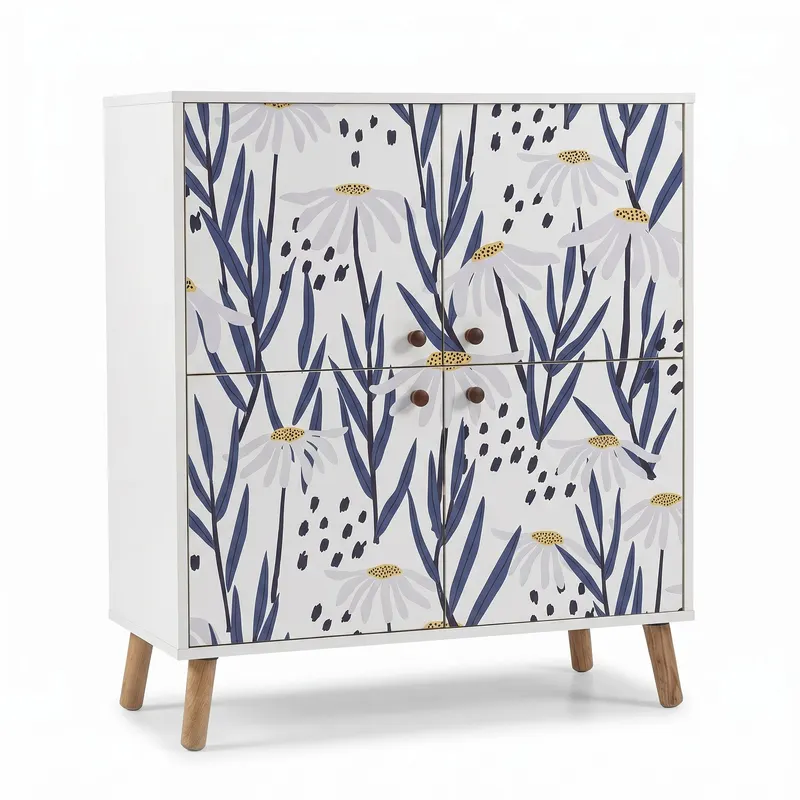 Comoda Multilux, 95x111x36 cm - Albastru