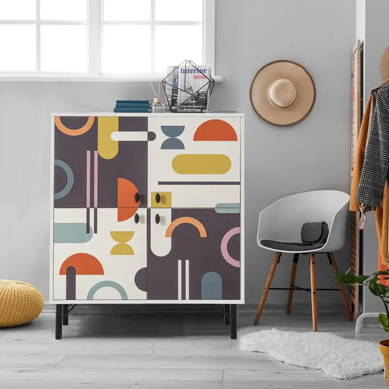Comoda Multilux, 95x111x36 cm - Galben