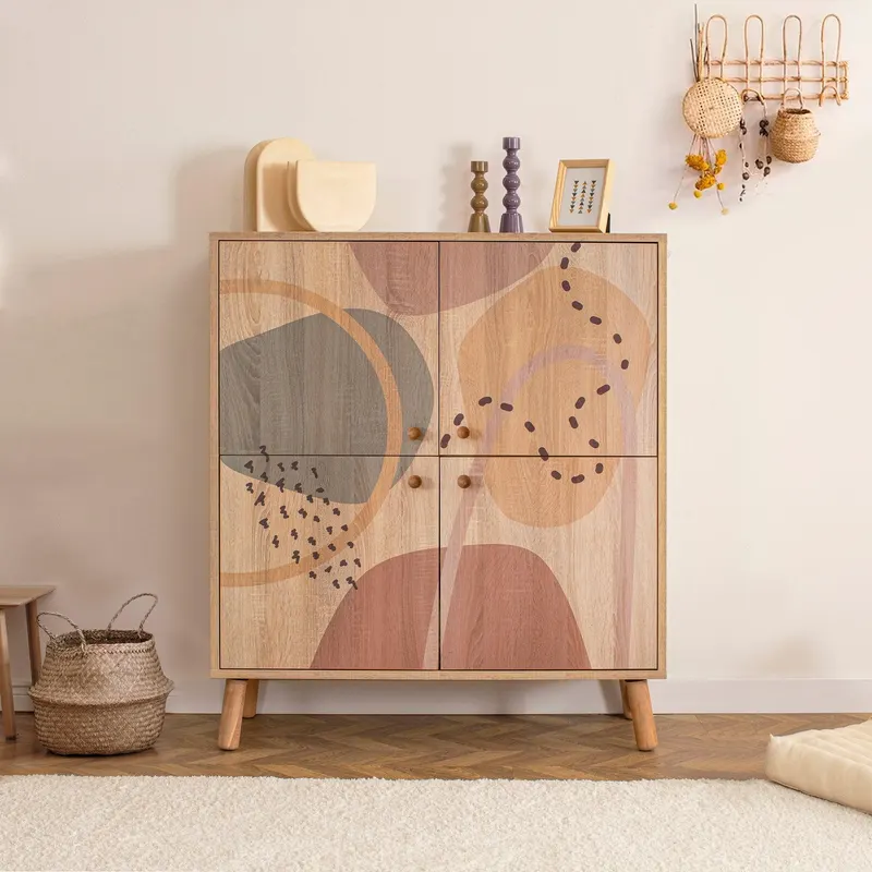Comoda Multilux, 95x111x36 cm - Multicolor