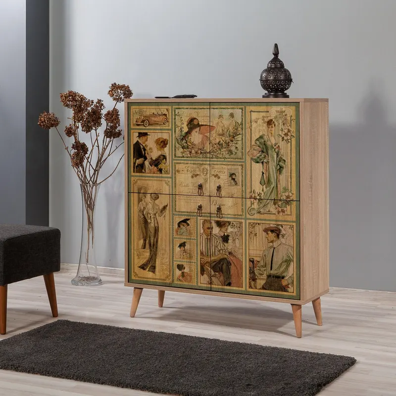 Comoda Multilux-732, Stejar Sonoma, 36x111x95 cm - Stejar
