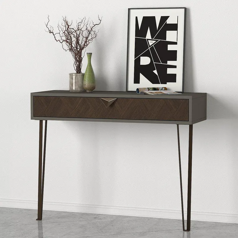 Bufet Linea, Gri inchis, 90x90x35 cm - Gri