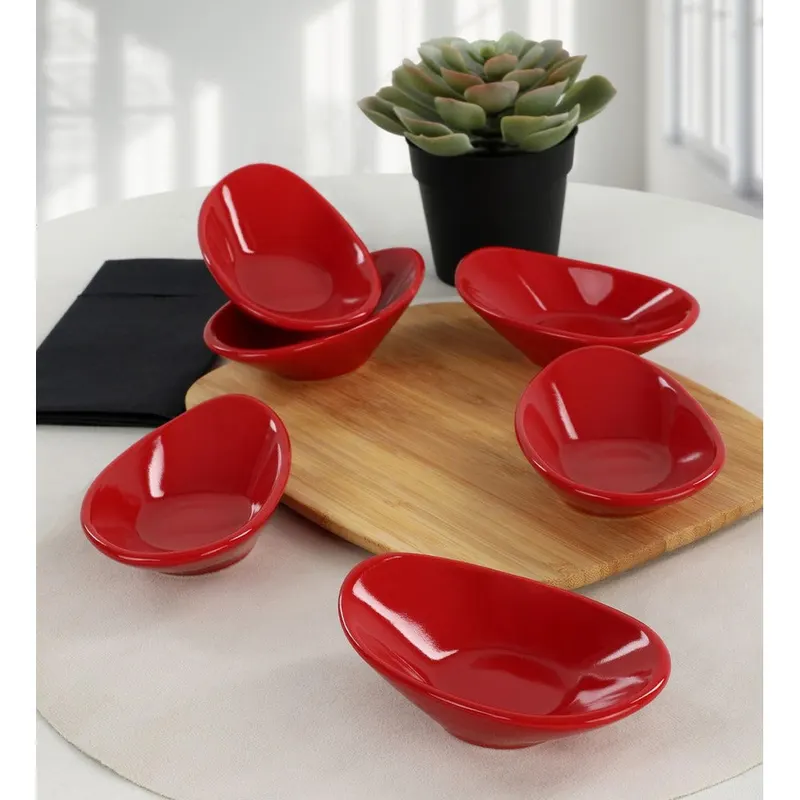 Set boluri cu sos, Roșu, 12x7.9x3 cm - Rosu