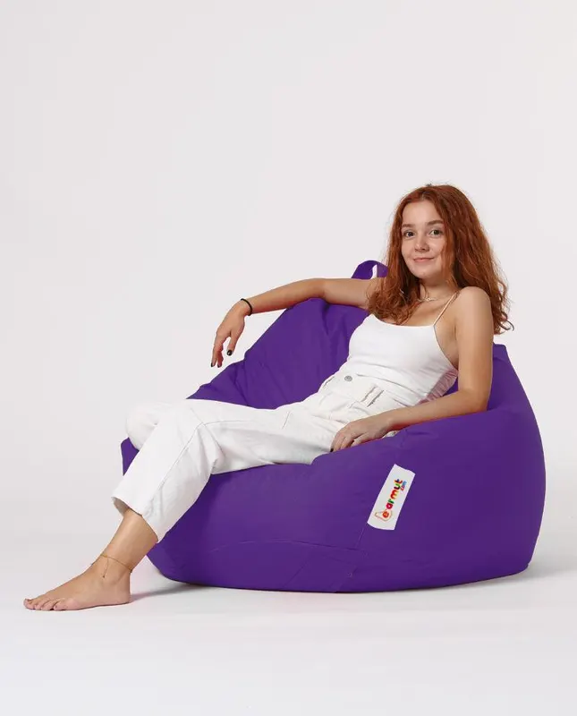 Sac Fotoliu puf, dehusabil, Dirtproof, Interior/exterior, impermeabil, Garden Bean Bag Anelka, 115x130x39 cm - Violet
