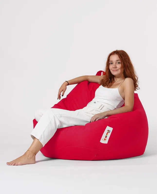 Sac Fotoliu puf, dehusabil, Dirtproof, Interior/exterior, impermeabil, Garden Bean Bag Anelka, 115x130x39 cm - Roșu