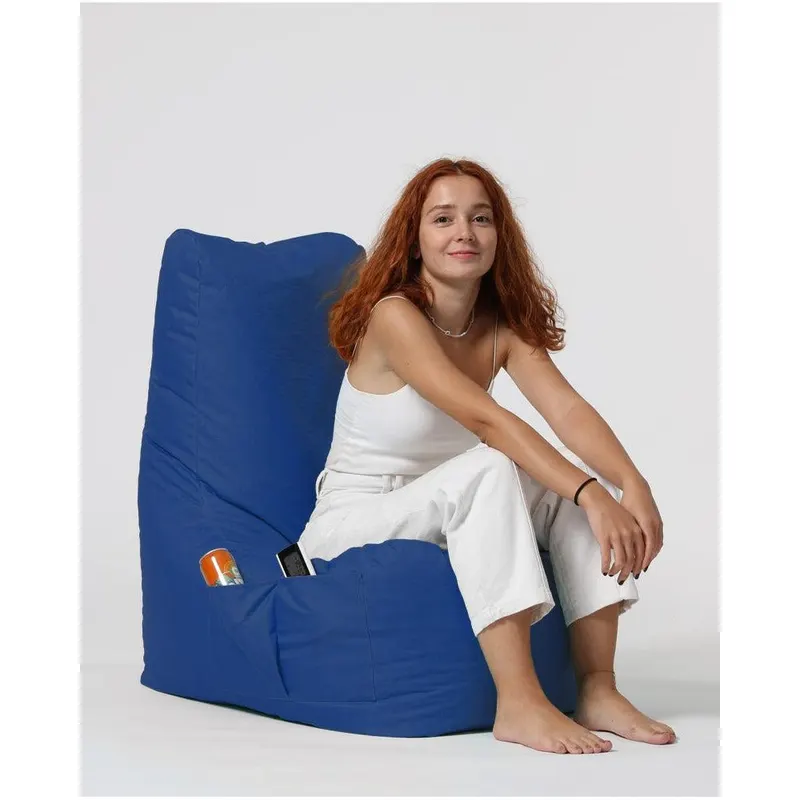 Fotoliu Puf tip Para Gradina, Garden Bean Bag Lounge, 60x90x35 cm - Albastru