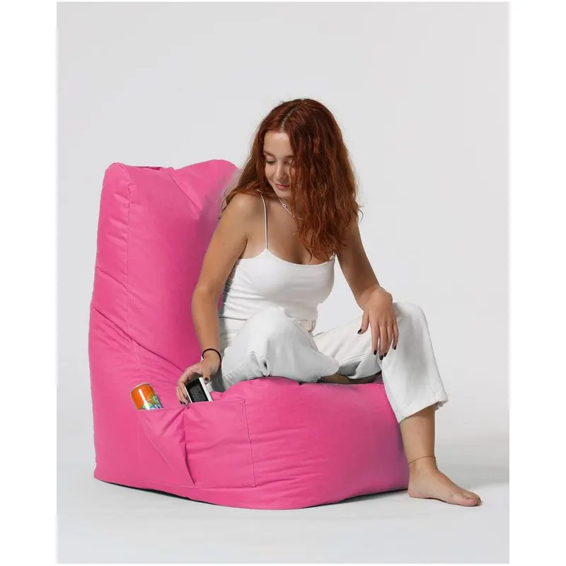Fotoliu Puf tip Para Gradina, Garden Bean Bag Lounge, 60x90x35 cm - Roz