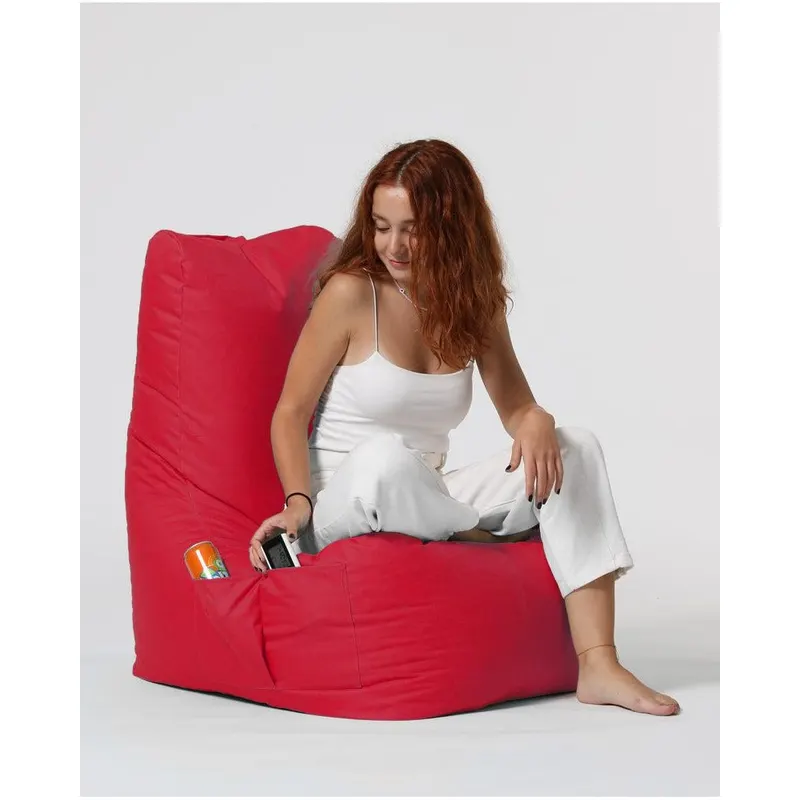 Fotoliu Puf tip Para Gradina, Garden Bean Bag Lounge, 60x90x35 cm - Roșu