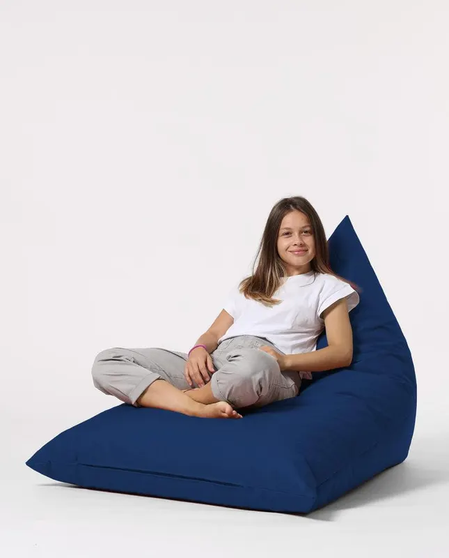Fotoliu Bean Bag XL, Garden Bean Bag Borini, 145x90x35 cm - Albastru inchis