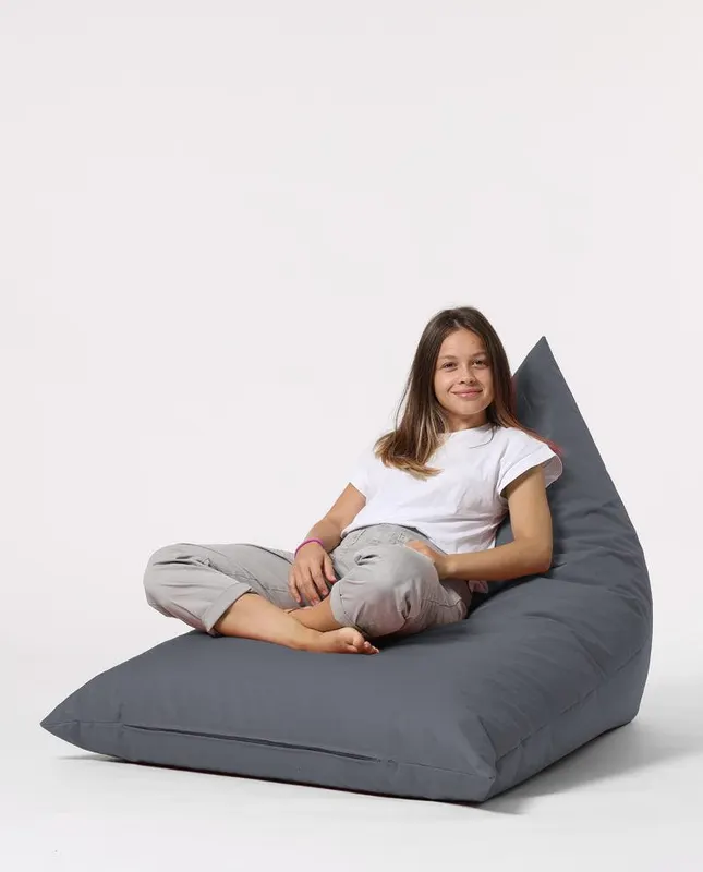Fotoliu Bean Bag XL, Garden Bean Bag Borini, 145x90x35 cm - Gri inchis