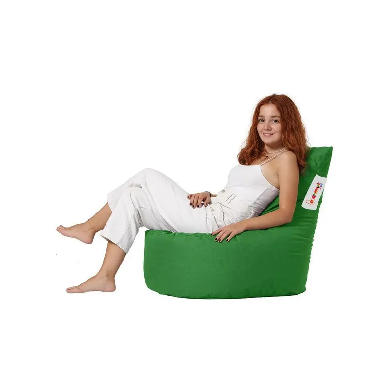 Fotoliu Puf tip Sac pentru Copii, Garden Bean Bag, 70x70x35 cm - Verde
