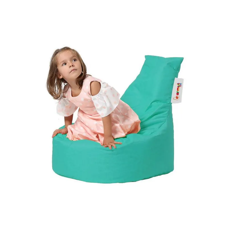 Fotoliu Puf tip Sac pentru Copii, Garden Bean Bag, 70x70x35 cm - Turcoaz
