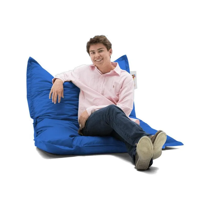 Fotoliu Puf Gradina, Bean Bag, Ferndale, Textil impermeabil, 100x100x20 cm - Albastru