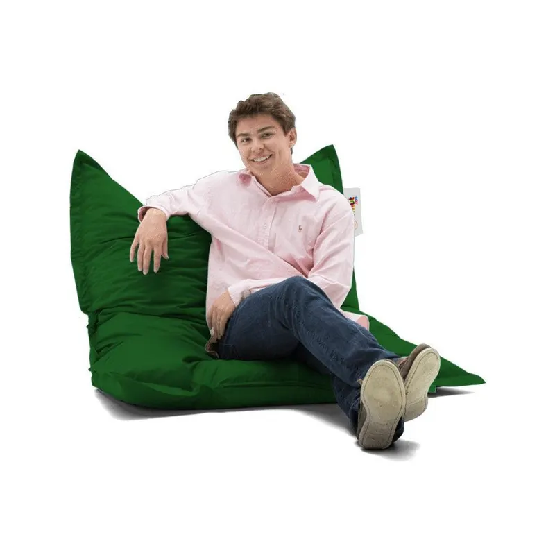 Fotoliu Puf Gradina, Bean Bag, Ferndale, Textil impermeabil, 100x100x20 cm - Verde