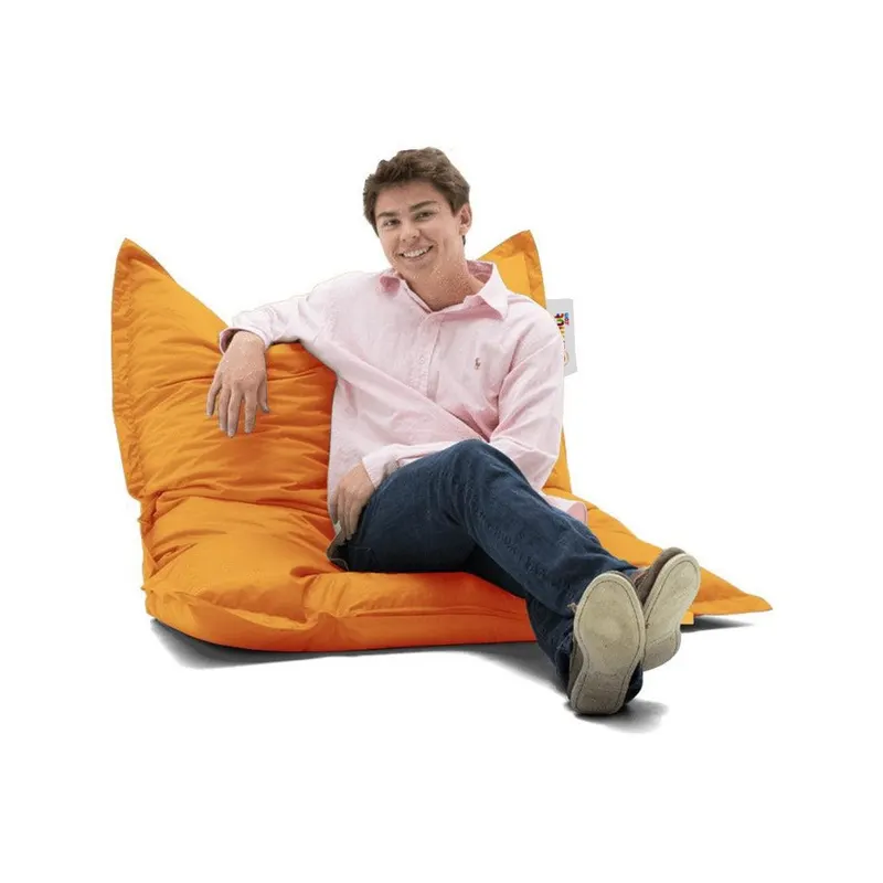 Fotoliu Puf Gradina, Bean Bag, Ferndale, Textil impermeabil, 100x100x20 cm - Portocaliu