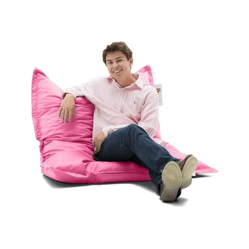 Fotoliu Puf Gradina, Bean Bag, Ferndale, Textil impermeabil, 100x100x20 cm - Roz