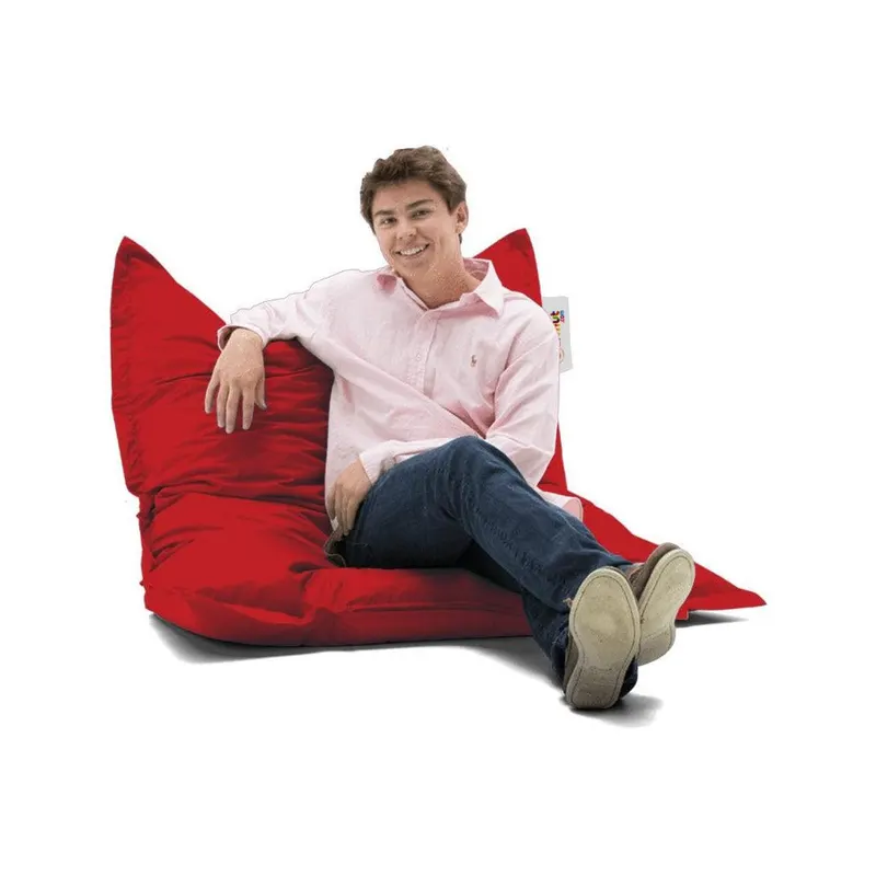 Fotoliu Puf Gradina, Bean Bag, Ferndale, Textil impermeabil, 100x100x20 cm - Roșu