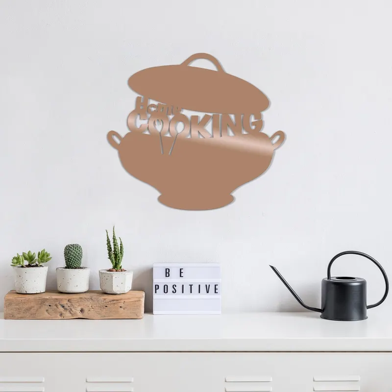 Decoratiune de perete Metal Cookıng-metalpot, Cupru, 40x45 cm - Cupru