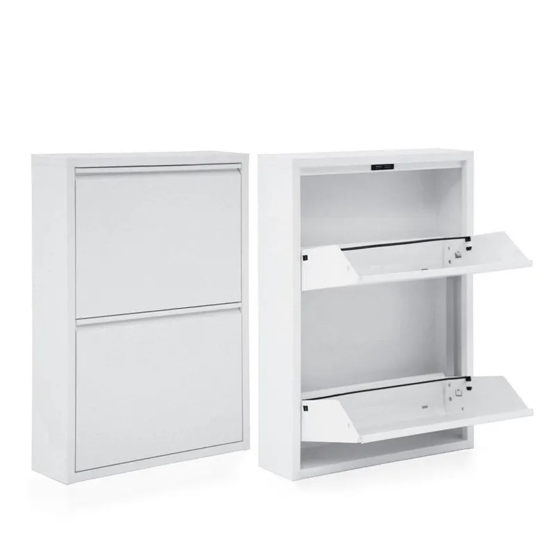 Pantofar Miko, 2 compartimente, Alb - Maro, 50x70x15 cm - Alb