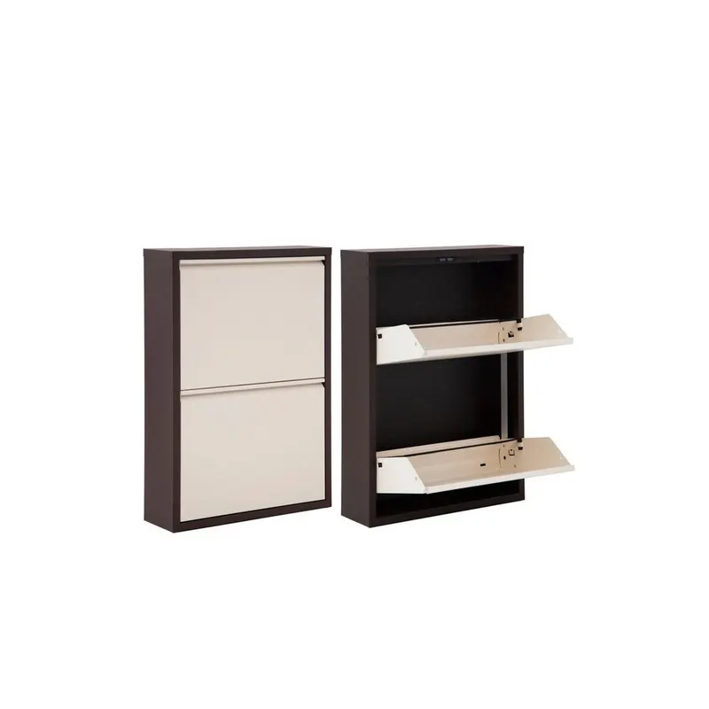 Pantofar Miko, 2 compartimente, Alb - Maro, 50x70x15 cm - Maro