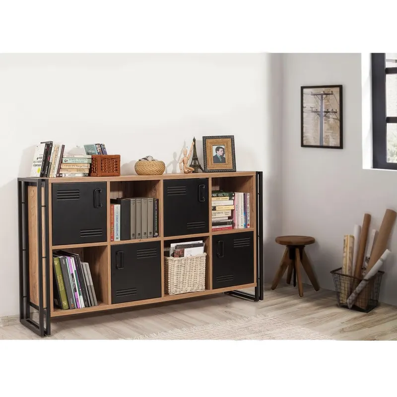 Biblioteca CosmoMatrix, Stejar, 164x89x35 cm - Stejar