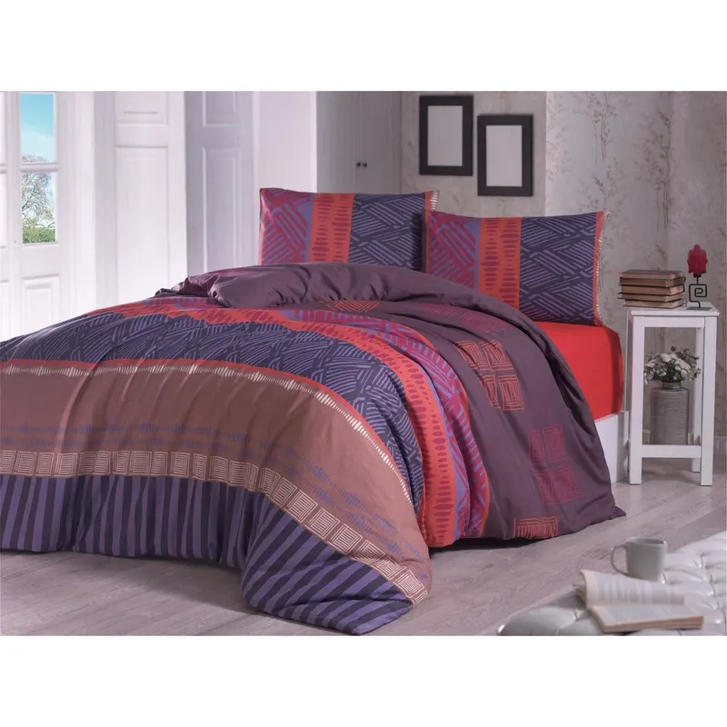 Set Lenjerie de pat double, Violet, 220x200 cm - Mov