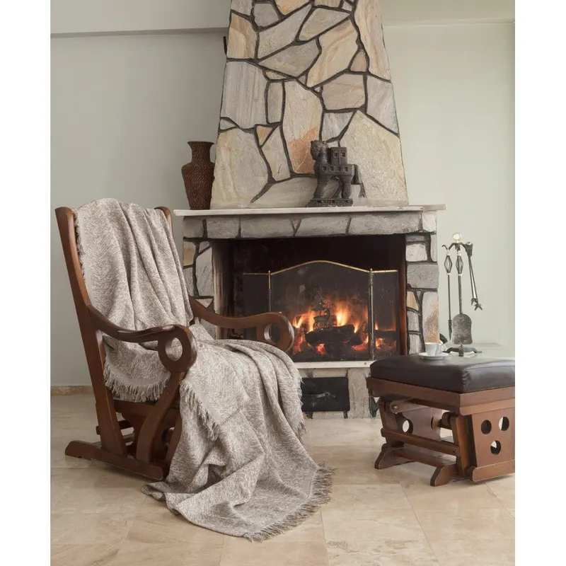 Patura Vanity, Galben Mustar, 220x170 cm - Gri