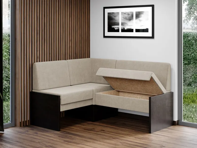 Lichidare Coltar de Bucatarie Smart Crem Whisper 3/Pal Wenge