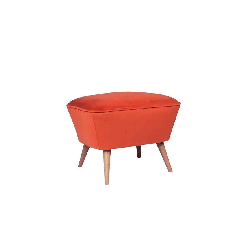 Taburet Chic Raffet, 57x45x45 cm - Rosu