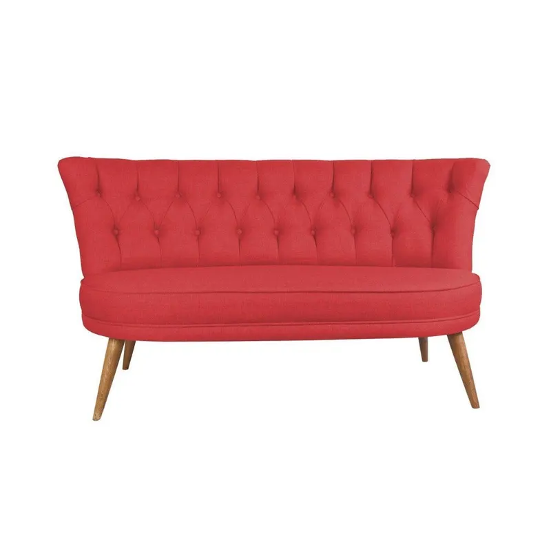 Canapea Fixa cu 2 Locuri Richland Loveseat, 140x71x80 cm - Rosu
