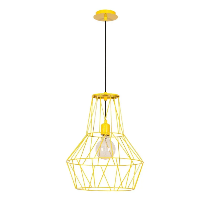 Lustra Eclare, Galben, 37x37x137 cm - Galben