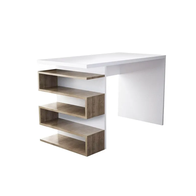 Birou Robin, 120x60x75 cm - Alb-Nuc