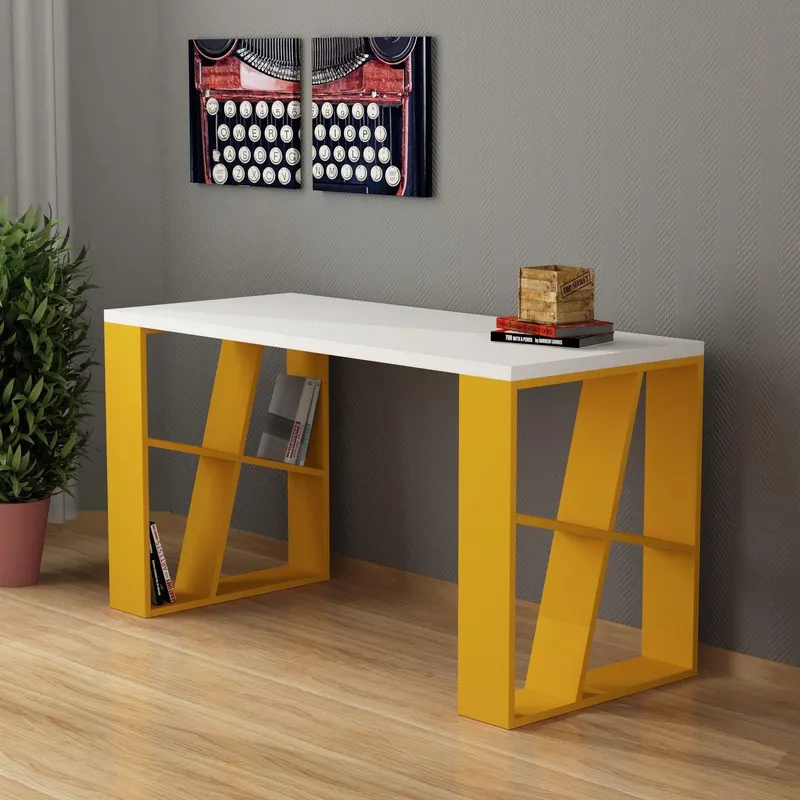 Birou Perla, 140x75x60 cm - Galben