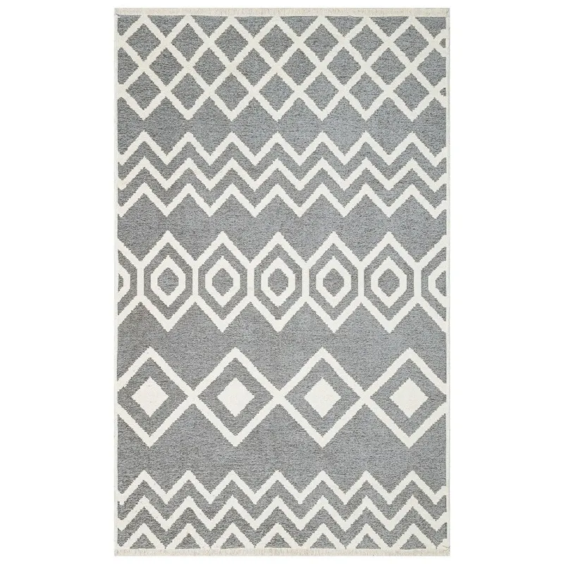 Covor de living / dormitor Maze Home Mondo Reversibil, Harmony, Gri (diverse dimensiuni), 120x180 cm - 120 x 180 / Gri