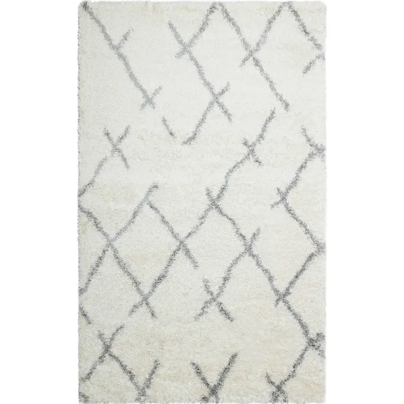 Covor de living / dormitor Maze Home Loft, Crem - Gri, 120x180 cm - Multicolor / Crem