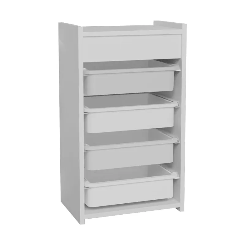 Comoda cu Cosuri Toily  45x30x75cm - Alb