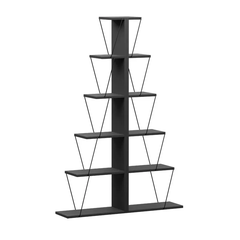 Biblioteca mini Tars, 130x22x146 cm - Gri