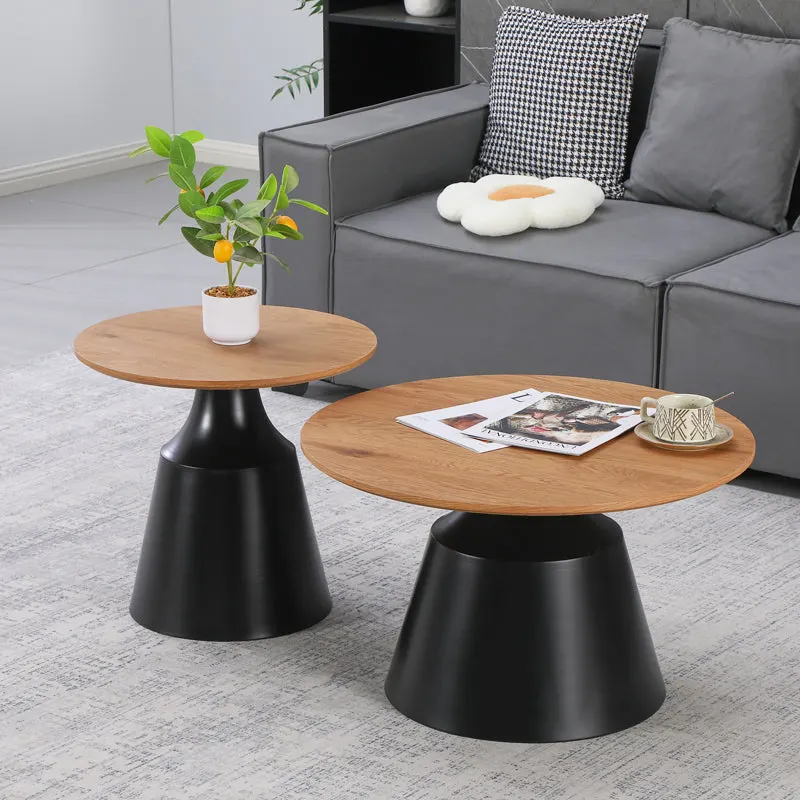 Masuta de cafea Parquet, Metal - Negru