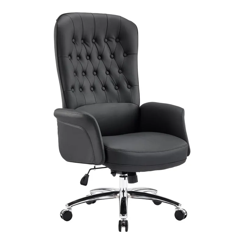Scaun de birou managerial Kaline, piele PU, 69x79x123 cm - Negru