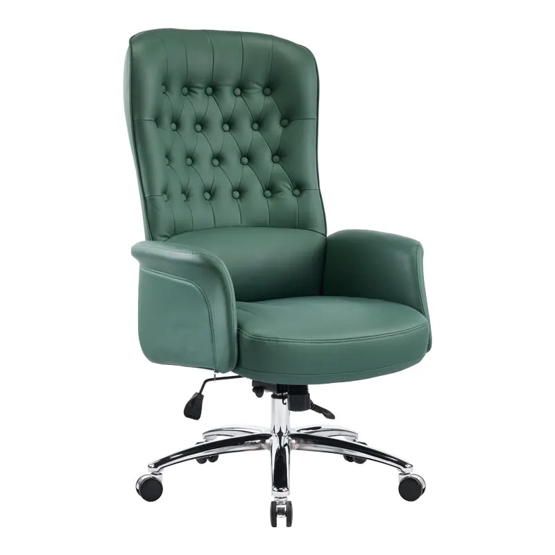Scaun de birou managerial Kaline, piele PU, 69x79x123 cm - Verde