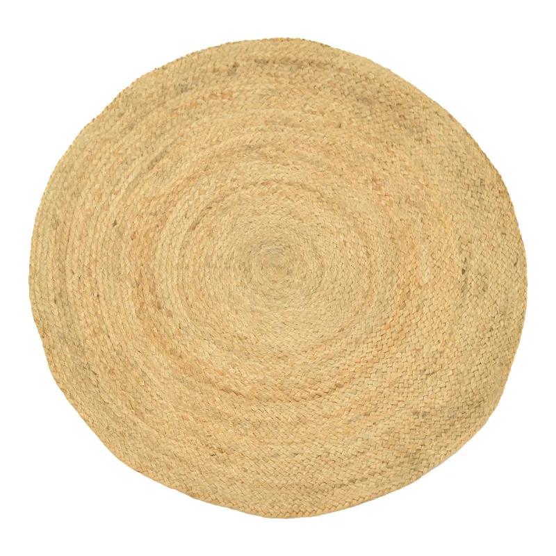 Covor decorativ Solon, Juta, Diametru 150cm, 150x150 cm - Natur