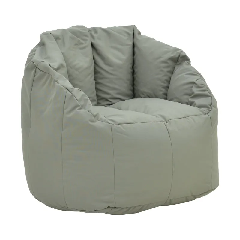 Taburet impermeabil Kerlon, Piele ecologica, Gri - Portocaliu, 80x65 cm - Gri