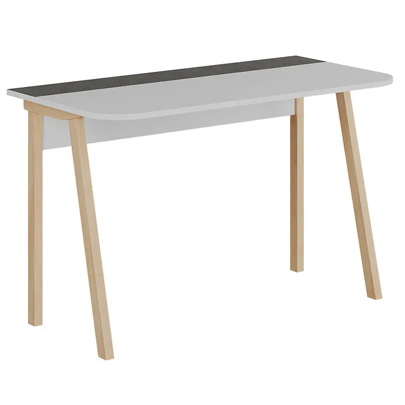Birou Malia, 120x60x75 cm - Alb-Natural-Gri
