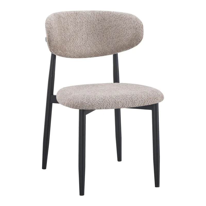 Scaun Folegio, stofa si metal, 50x57x79 cm - Gri