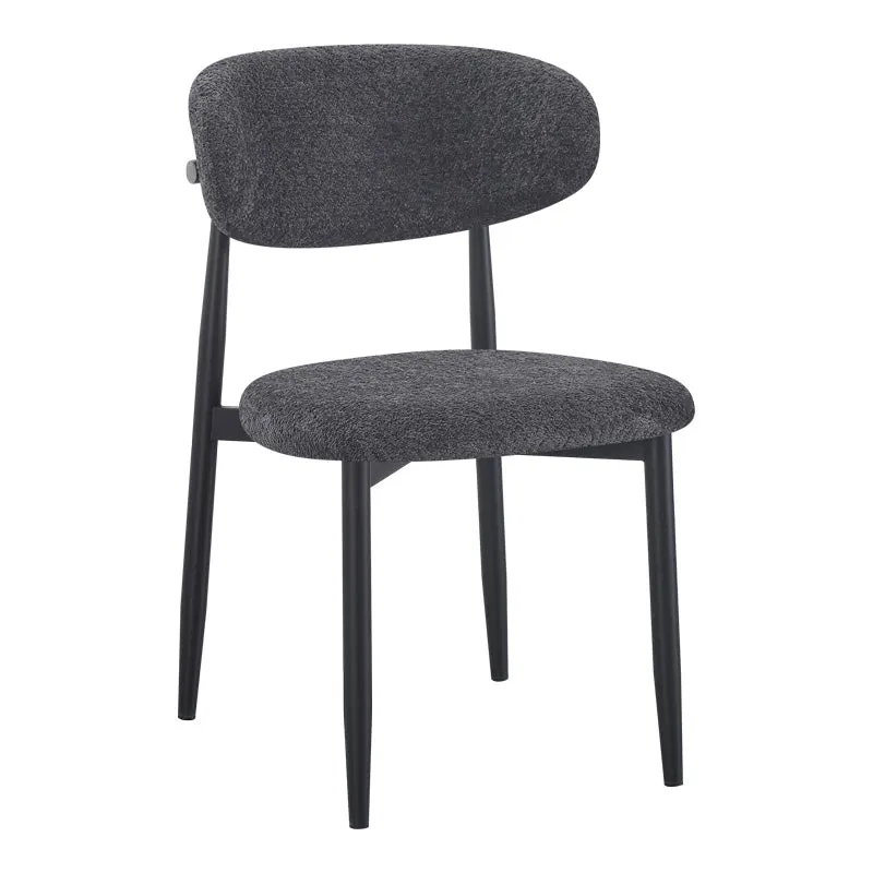 Scaun Folegio, stofa si metal, 50x57x79 cm - Antracit