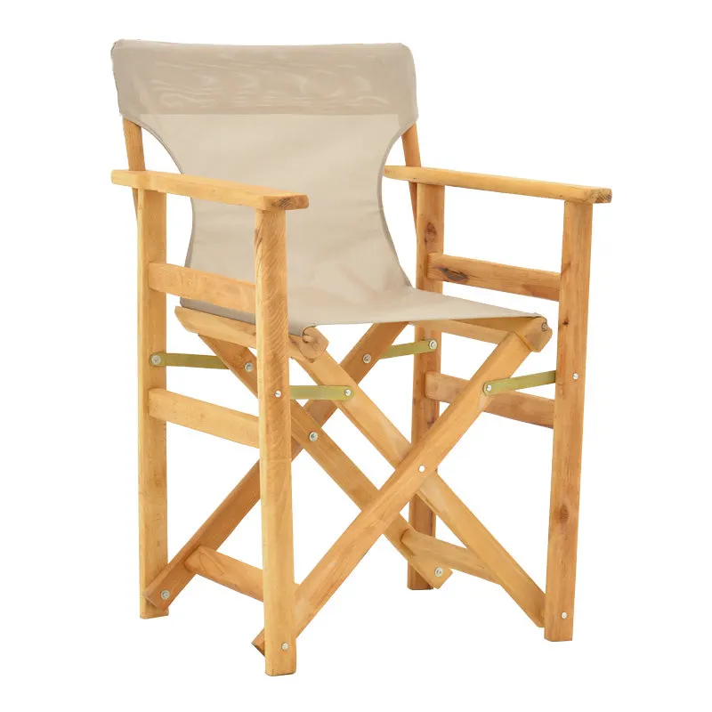 Scaun director Kompa din lemn de fag masiv, Natural - Gri Nexus, 54x57 cm - Gri